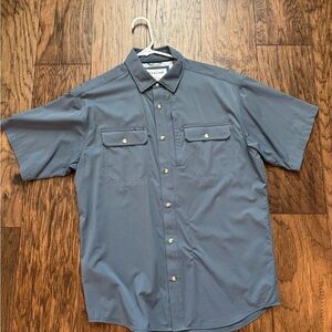 Men’s Poncho Slate Blue slim fit shirt